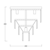 Plafon Zuma Line FC17106/4+1-GLD Amedeo