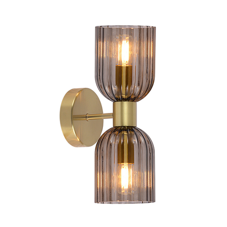 Light Prestige Podwójny kinkiet Piega dymny 2xE14 LP-939/2W smoked