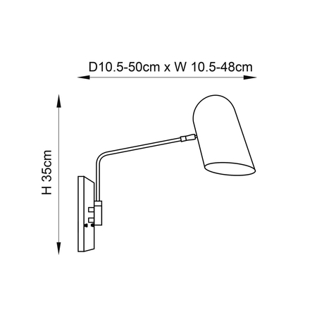 Kinkiet Endon Lighting Navren 93145 mosiądz