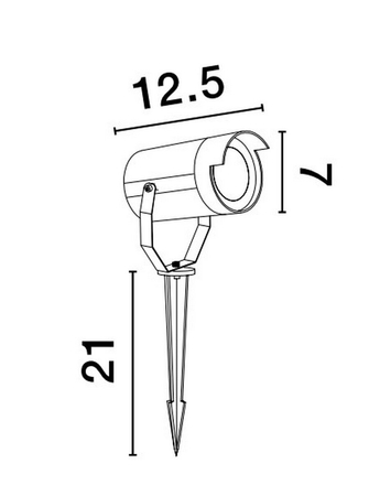 Lampa zewnętrzna Luces Exclusivas ACUAPA - czarny LE73532