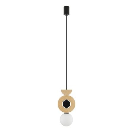 Lampa wisząca Nowodvorski DROPS WOOD B 11174 Naturalne drewno Biały