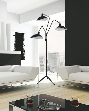 Lampa podłogowa Lumina Deco LDF-511-3-BK Adarrio