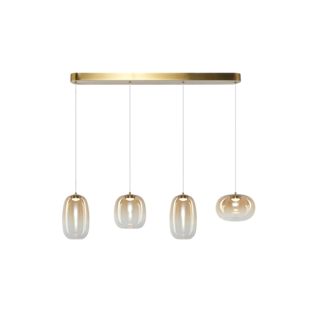 Milagro Lampa wisząca VASO AMBER 15W ML1408 ZŁOTY