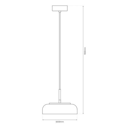Milagro Lampa wisząca VETRO AMBER 6W ML1045 AMBER