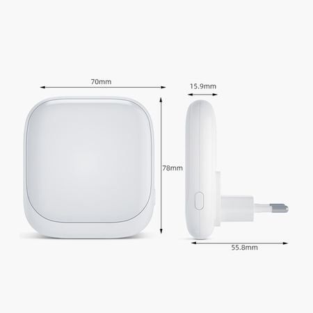 Eko-Light Lampka Wtykowa Pati 2700K EKW1439 BIAŁY