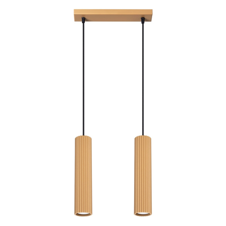 Sollux Lighting Lampa wisząca KARBON 2 złoty SL.1555