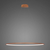 Lampa wisząca Ledowe Okręgi No.1 100cm 4k miedziana ściemnialna