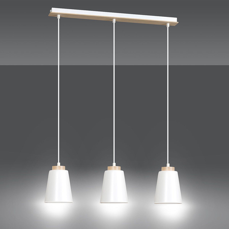 Lampa wisząca BOLERO 3 WHITE Emibig 443/3 biały