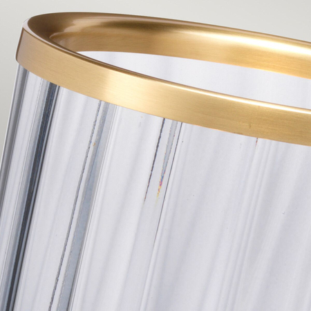 Lampa stołowa Arno - 1 źródło światła - Postarzany mosiądz Quintiesse QN-ARNO-SMOKE-AB