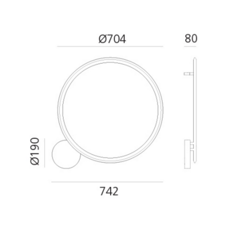 Kinkiet Artemide 1998010A Discovery LED