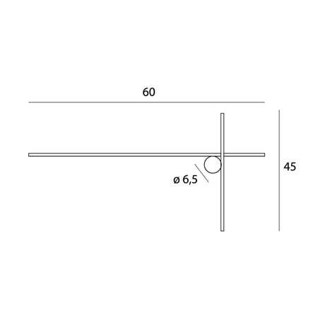 MAXLIGHT W0369 KINKIET ARNE 60CM 10W IP44 3000K