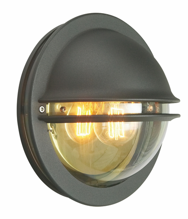 BERLIN 610 BLACK E27 LED 9W CLEAR LAMPSHADE