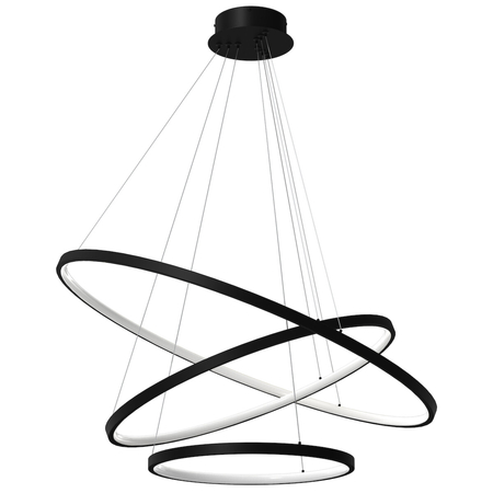 Milagro Lampa wisząca HOOP BLACK 93W LED ML1543 CZARNY