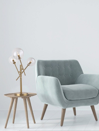 Lampa stołowa Maxlight LOLLIPOP T0035 mosiądz