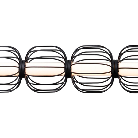 Lampa wisząca Italux Pedro PND-34405-5-BK Czarny mat, chrom