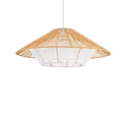 Lampa wisząca Nowodvorski JAPANDI M 11157 Naturalne drewno Biały