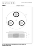 Lampa sufitowa Lucide ERYN 70184/03/11 srebrny