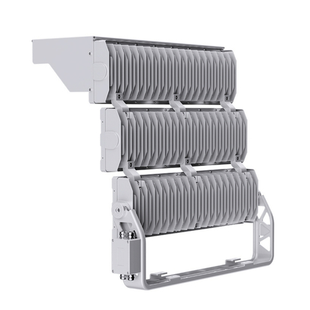 Wysokomasztowa lampa LED Greenie Mastray 30° 1500W 170lm/W do precyzyjnego oświetlenia dużych powierzchni 5000K