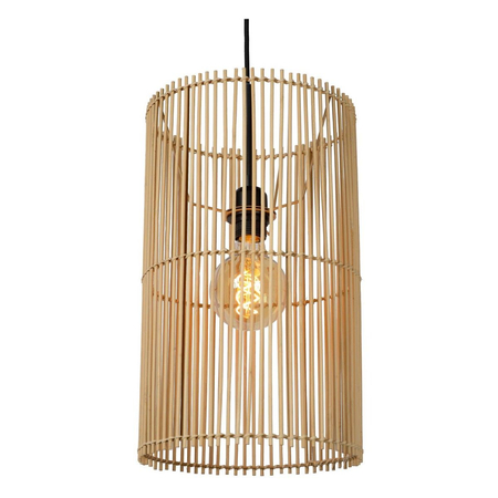 Lampa wisząca Lucide JANTINE 03440/01/72 drewniany