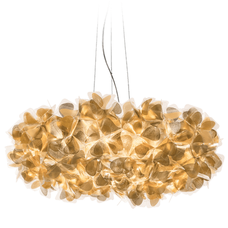 Lampa wisząca Slamp CLIZIA 130 - MAMA NON MAMA GOLD - TRANSPARENT WIRE XXL CLISXXLGNM01T00000EU złoty