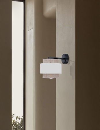 Kinkiet CEZAR Kaja K-5274 biały/beżowy