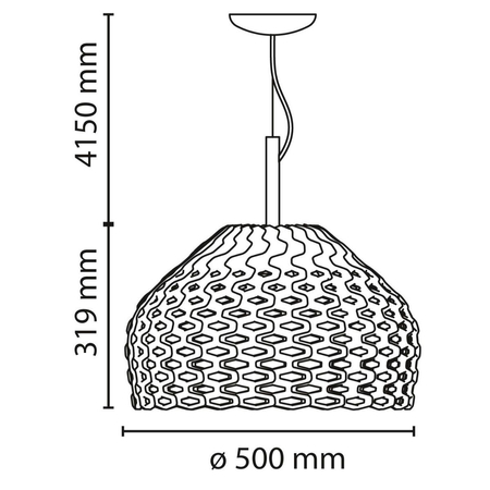 Lampa wisząca Flos F7766048 Tatou 2 Szara