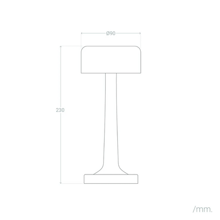 Bezprzewodowa Lampka stołowa Abigali Resta 3W CCT ładowalna USB
