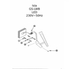 Kinkiet Isla duży 4000K 1xLED złoty IP44 GS-LWB-20W GOLD