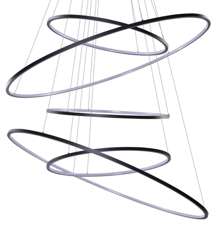 Lampa wisząca WHEEL XXL BLACK Azzardo AZ3137 black