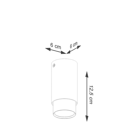 Sollux Lighting Plafon NERO 12,5 czarny/chrom SL.1408
