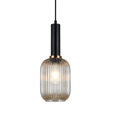 Lampa wisząca Italux PND-5588-1M-BKAMB Antiola