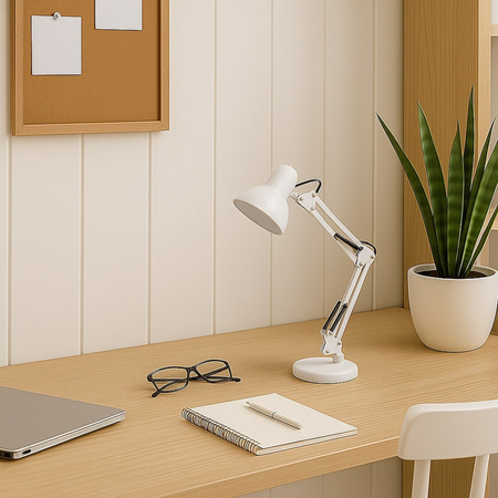 Milagro Lampka biurkowa NEXA White 1xE27 ML1637 BIAŁY