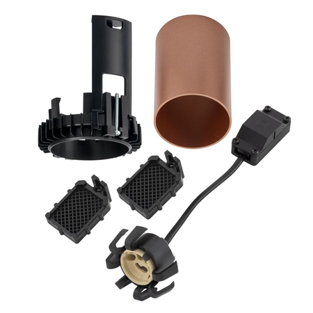 Spot Nowodvorski MONO SLIDE TRIMLESS 10807 Satynowa miedź Czarny