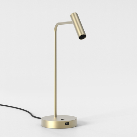 Lampa stołowa Astro Enna Desk USB C 1058214 Matowy Złoty