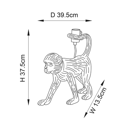 Lampa stołowa Endon Lighting Capuchin 106792 złoty