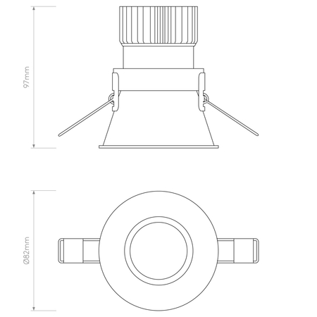 Spot Astro Minima Round LED 1249005 Biały z Teksturą