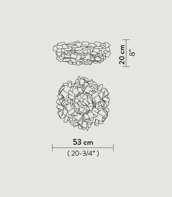 Lampa sufitowa Slamp CLIZIA - MAMA NON MAMA GOLD M CLICM00GNM00000000EU złoty
