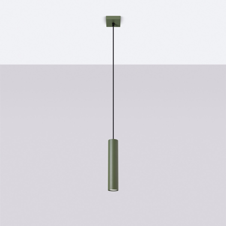 Sollux Lighting Lampa wisząca LAGOS 1 zielona oliwka SL.1484