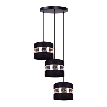 Lampa wisząca NICEA Kaja K-5202 czarny/złoty