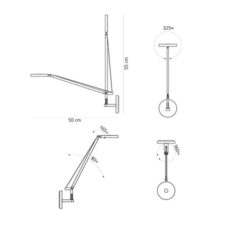 Kinkiet Artemide 1748W20A Demetra Micro LED