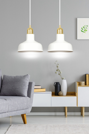 Lampa wisząca IBOR 2 WHITE Emibig 1043/2 biały