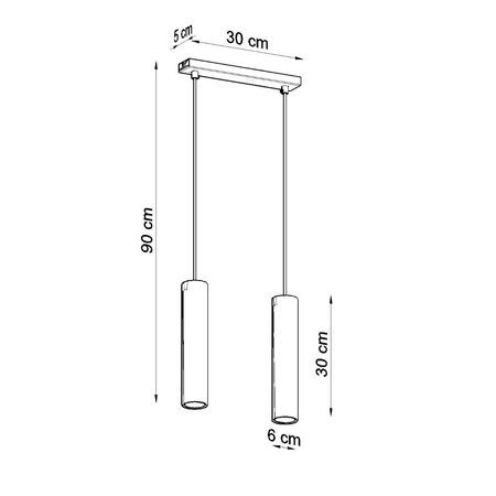 Sollux Lighting Lampa wisząca LAGOS 2 biały SL.0324