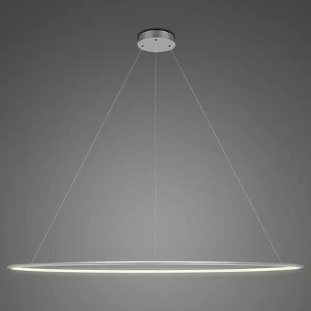 Lampa wisząca Ledowe Okręgi No.1 200cm 3k srebrna