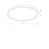 Plafon AGNES ROUND LED PRO Nowodvorski 10980