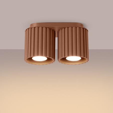 Sollux Lighting Plafon AURA 2 mocca GU10 SL.1805