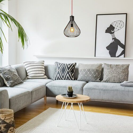 Lampa wisząca Rabalux Zille 4754 czarny matowy