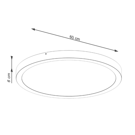 Sollux Lighting Plafon ONYX 60 biały LED 3000K SL.1249
