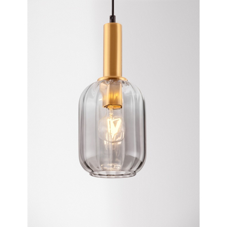 Lampa wisząca Luces Exclusivas QUERISA LE45215 złoty i odcienie złota, szary i odcienie szarości