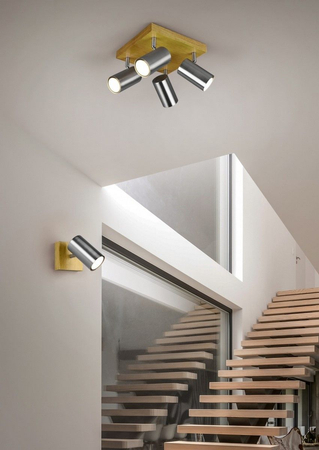 Reflektor Trio 812400107 srebrny