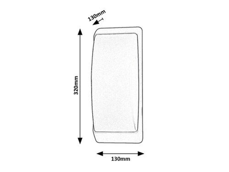 Kinkiet zewnętrzny Rabalux Opole 7797 czarny matowy